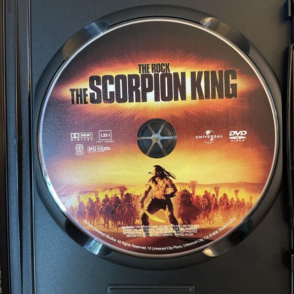 Scorpion King 1 2 DVD Lot Bundle Rise of a Warrior Dwayne The Rock Johnson - Picture 8 of 16